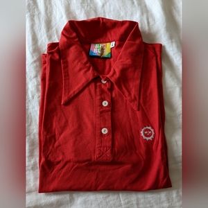 Big Bud Press Polo in Mustang Red Size Large